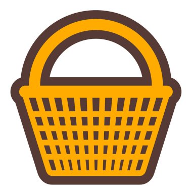 Alışveriş sepeti ikonu. Web için pazar mağazası vektör simgelerinin basit illüstrasyonu