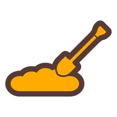 Kürek. Web simgesi basit tasarım