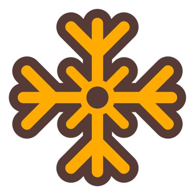 Kar tanesi. Web simgesi basit illüstrasyon