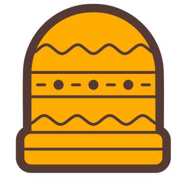 Kek. Web simgesi basit illüstrasyon