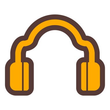 Kulaklık. Web simgesi basit illüstrasyon