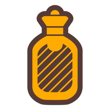 Bir şişe simgesinin vektör illüstrasyonu