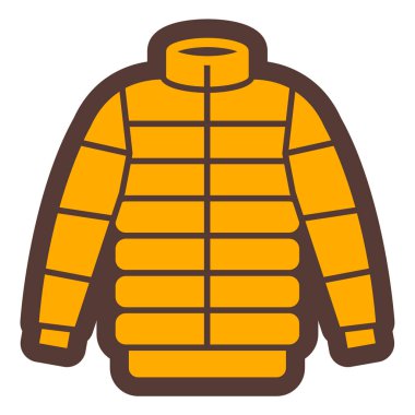 Kışlık kıyafet ikonu. vektör illüstrasyonu