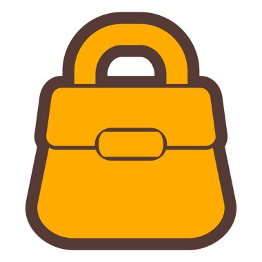 Çanta. Web simgesi basit illüstrasyon