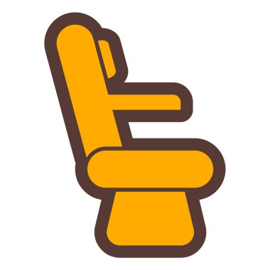 Sandalye. Web simgesi basit illüstrasyon