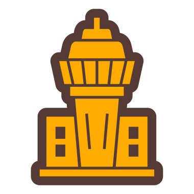 Modern yapı simgesinin vektör illüstrasyonu