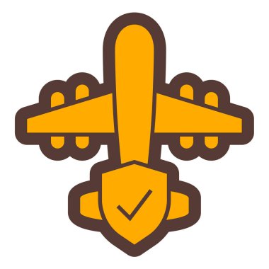 Uçak. Web simgesi basit illüstrasyon