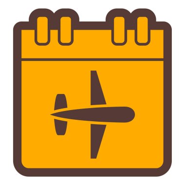 Takvim simgesi, vektör çizimi