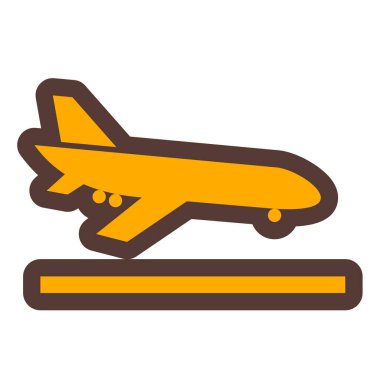 Uçak. Web simgesi basit illüstrasyon