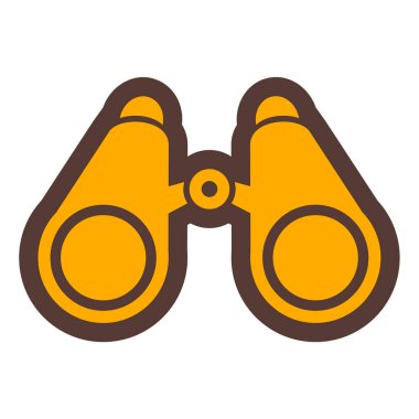 dürbün simgesi. vektör illüstrasyonu