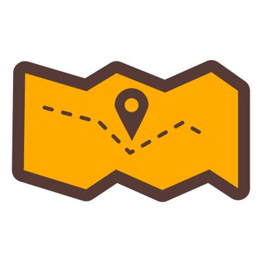 konum. Web simgesi basit illüstrasyon