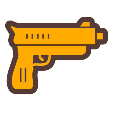 Bir silah simgesinin vektör illüstrasyonu