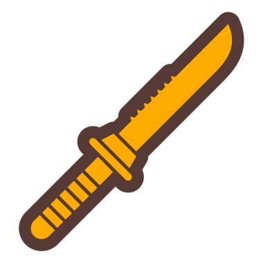 Bıçak. Web simgesi basit illüstrasyon