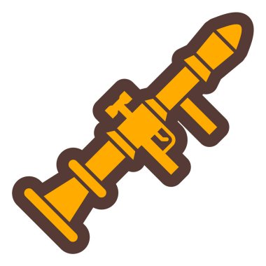 Silah. Web simgesi basit illüstrasyon