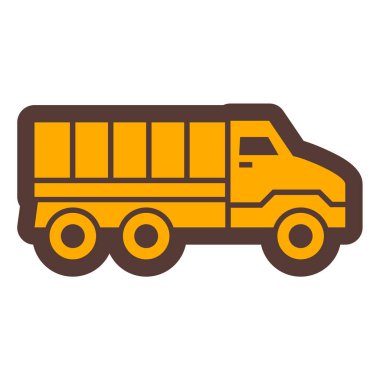 Kamyon. Web simgesi basit tasarım