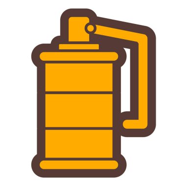 Kahve makinesi ikonu. Web için bira kupası vektör simgelerinin özet çizimi