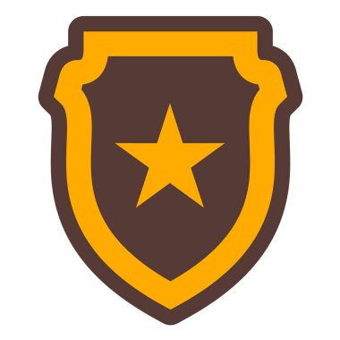 kalkan simgesi, vektör illüstrasyonu