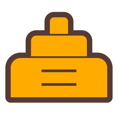 Otelde. Web simgesi basit illüstrasyon