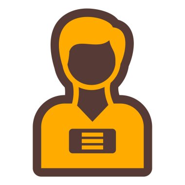 Kimlik kartı. Basit resimleme