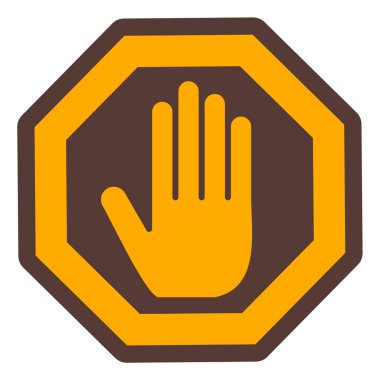 El ikonu. Vektör illüstrasyonu