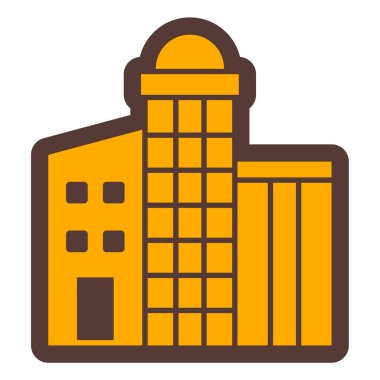 Bina. Web simgesi basit tasarım