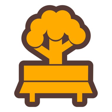 Ağaç. Web simgesi basit illüstrasyon