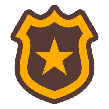 kalkan ikon vektör illüstrasyonu