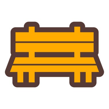 Yedek kulübesi Web simgesi basit illüstrasyon