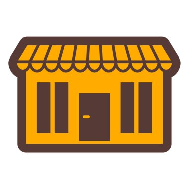 Dükkan. Web simgesi basit illüstrasyon