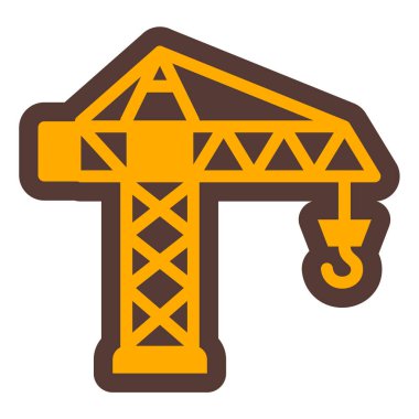 Vinç. Web simgesi basit illüstrasyon