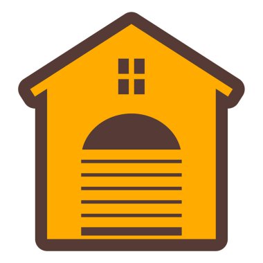 Ev. Web simgesi basit illüstrasyon