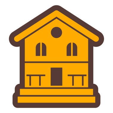 Ev. Web simgesi basit illüstrasyon