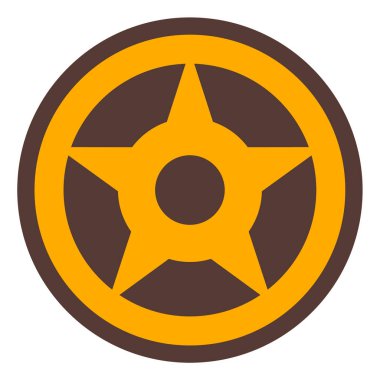 Bir yıldız simgesinin vektör illüstrasyonu