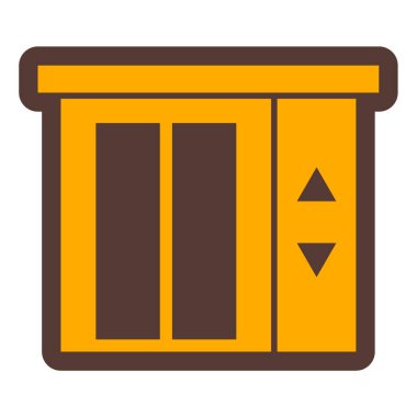 Pencere. Web simgesi basit illüstrasyon