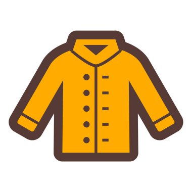 Ceket. Web simgesi basit illüstrasyon