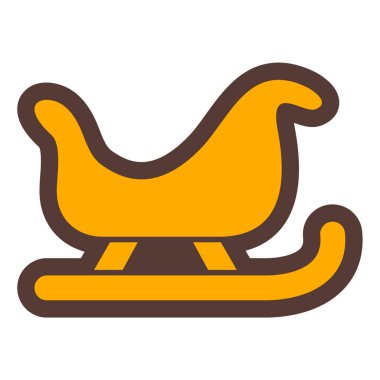 Sallanan kızak. Basit resimleme