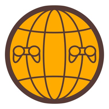 Dünya ve gezegen vektör çizimine sahip dünya