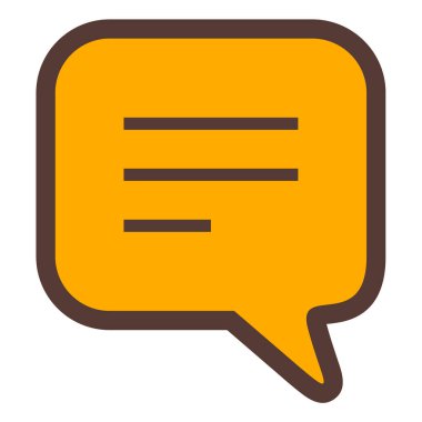 Sohbet mesajı. Web simgesi