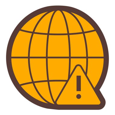 Gezegeni ve küresel ağ vektör illüstrasyonuna sahip toprak küresi