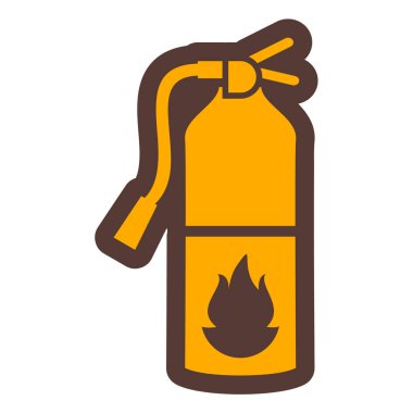 Yangın söndürme ikonu. Web için gaz hidrantı vektör simgelerinin özet çizimi