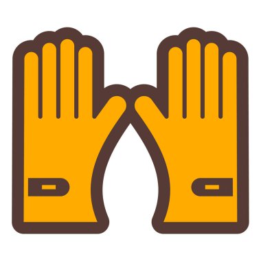 Eldiven. Web simgesi basit illüstrasyon