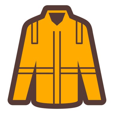 Ceket. Web simgesi basit illüstrasyon