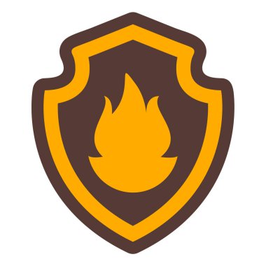 ateş alevi simgesi vektör illüstrasyon tasarımı