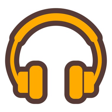 Kulaklık. Web simgesi basit tasarım