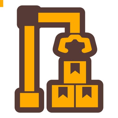 İnşaat. Web simgesi basit illüstrasyon