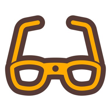 Gözlük. Web simgesi basit tasarım