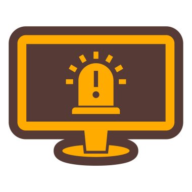 Alarm! Web simgesi basit illüstrasyon