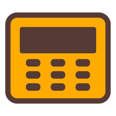 Hesap makinesi. Web simgesi basit illüstrasyon