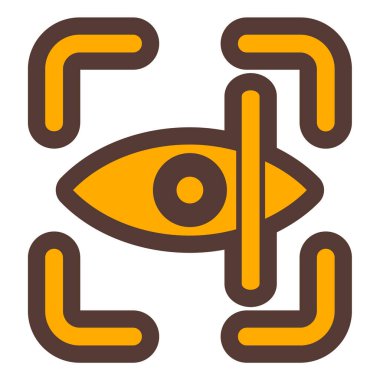 Göz. Web simgesi basit illüstrasyon