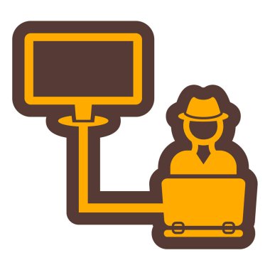 Online eğitim. Web simgesi